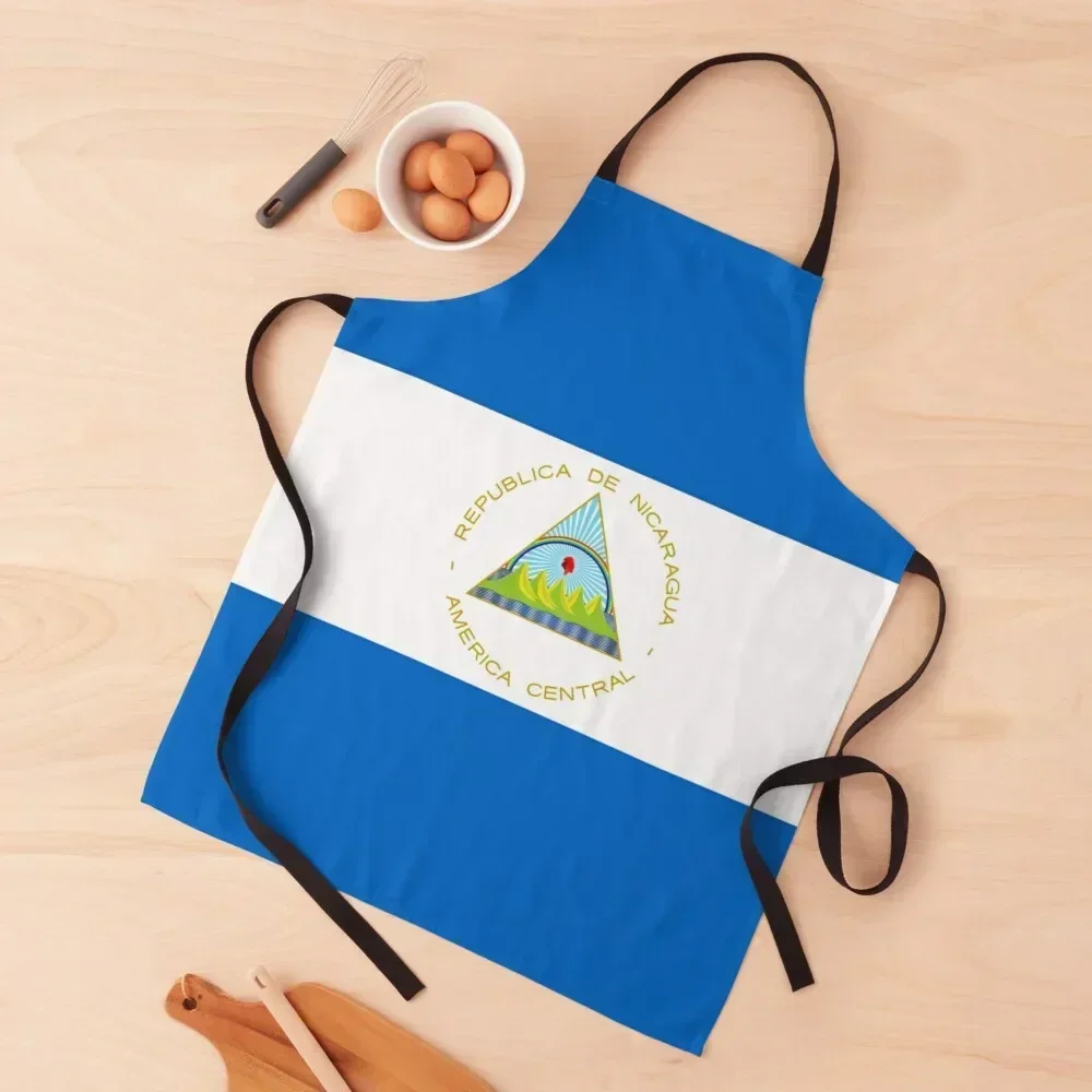 

Flag of Nicaragua Apron women's work Womens Dresses Things For The Kitchen For Women Apron