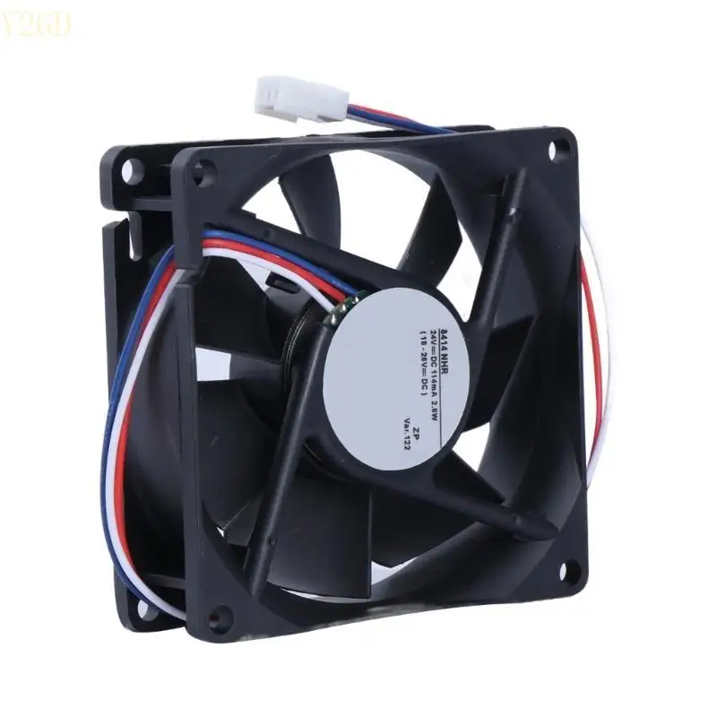 

Y2GD Cooling Fan for 8414 NHR 80x80x25mm Inverter Coolers Fan 24V 114mA 2.8W 3Pin for Inverter