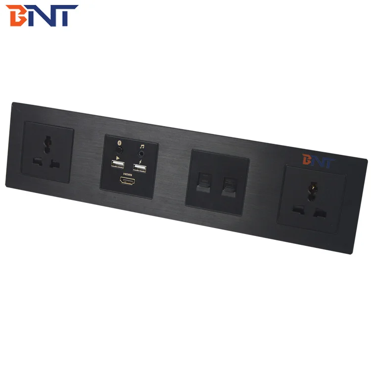 BNT Smart Wall Socket / Hotel Media Hub Panel With BT and Network Ports