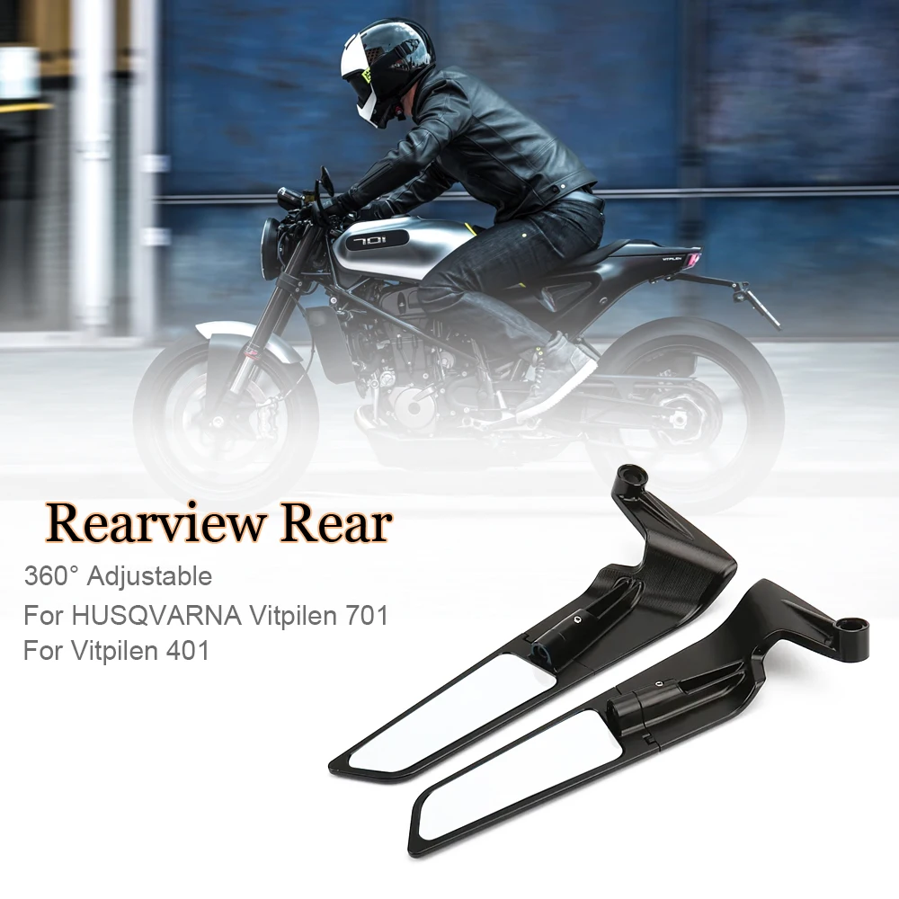 

For HUSQVARNA Vitpilen 701 Vitpilen 401 Invisible Mirror Winglet Rearview Mirror Accessories Motorcycle Rearview Mirror