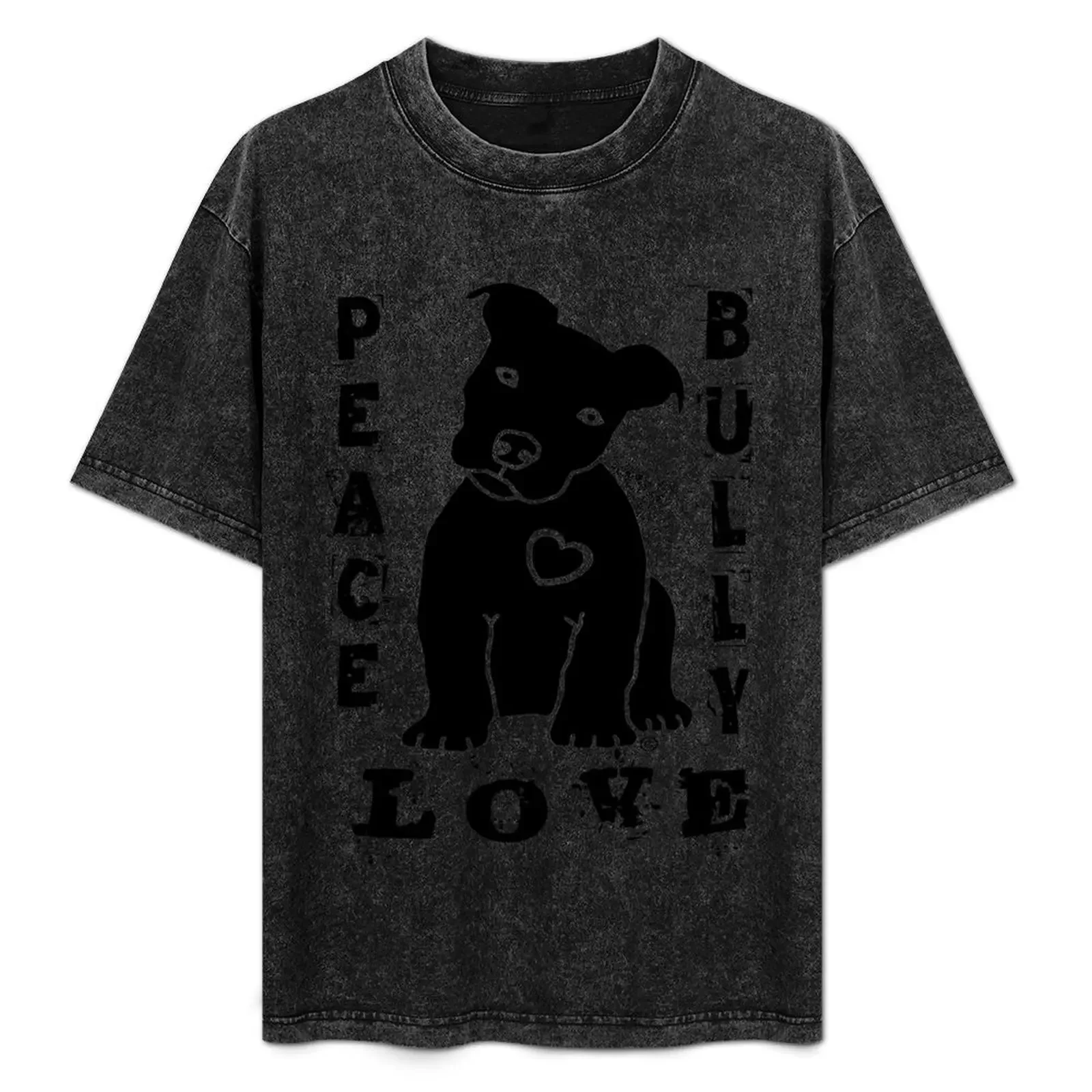 

Peace Love Bully - Pit Bull T-Shirt sweat blacks customizeds custom t-shirts mens designer t shirt