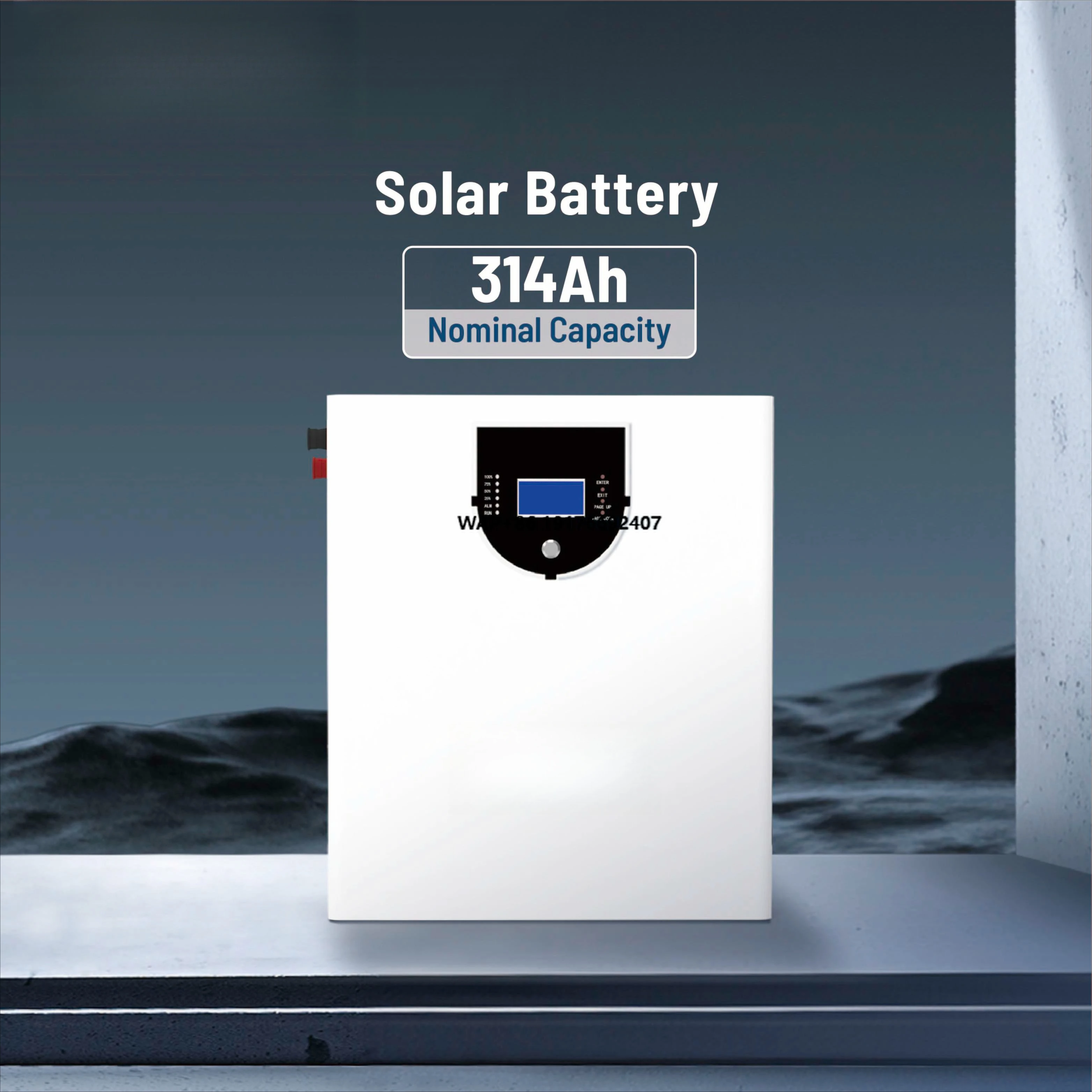 

Solar Power Wall Mount Lithium Iron Phosphate 24v 8kwh 300ah Lfp Deep Cycle Lifepo4 Battery Solar Energy Storage Battery