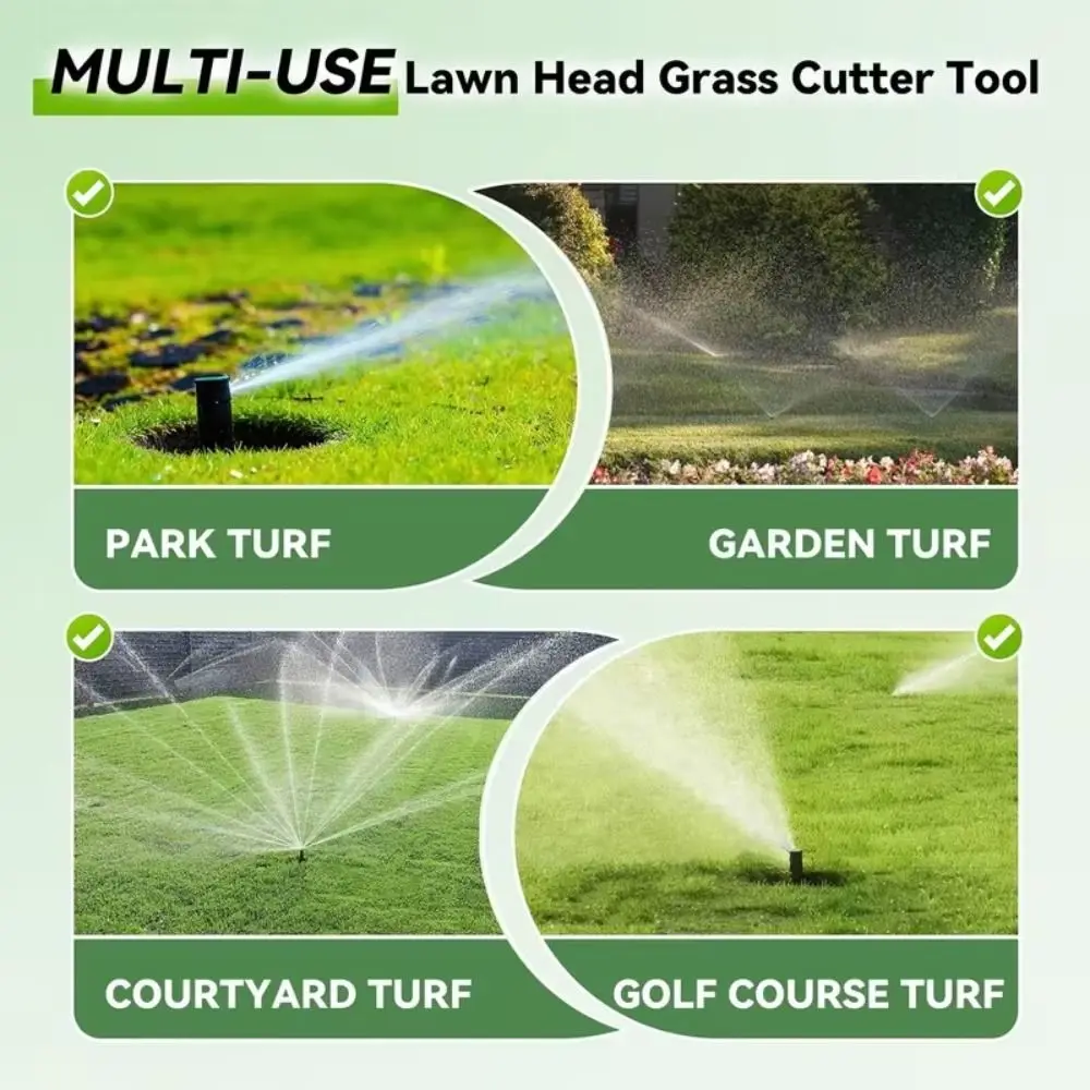Stainless Steel Trimmer Sprinkler Head Tough Efficiently Cuts Grass Cutter Sprinkler Head Engineered Easy Attachment