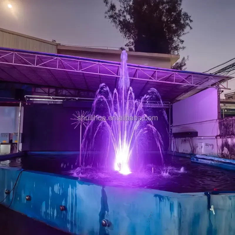 Floating Fountain - Outdoor Water Feature for Garden Decoration, Park, Hotel & Restaurant Pond Fountain With Light