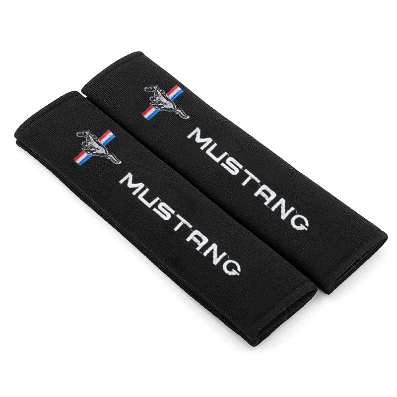 For Ford Mustang Universal Big Size Shelby GT Hub center cover 1/2pcs Safety Seat Belt Cover Shoulder Protector Pads