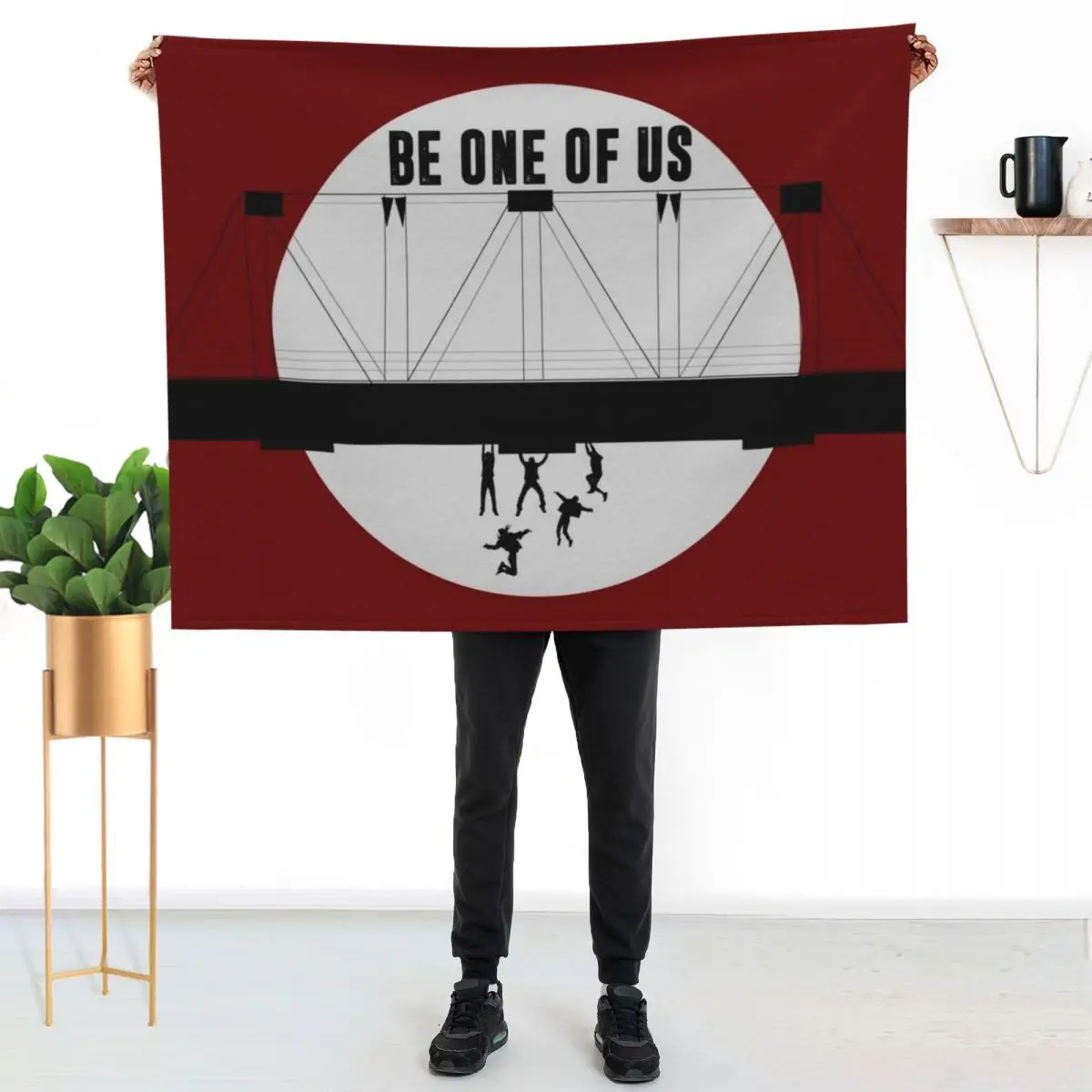 Be One Of Us The Lost Boys Throw Blanket blankets ands For Baby Flannel Fabric Bed Nap Plaid on the sofa Blankets