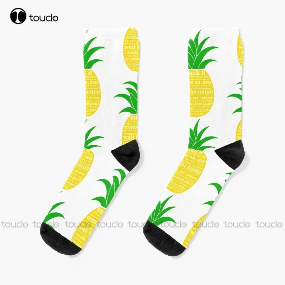 

New Psych Quotes Pineapple Socks Womens Hiking Socks Personalized Custom Unisex Adult Teen Socks Halloween Christmas Gift