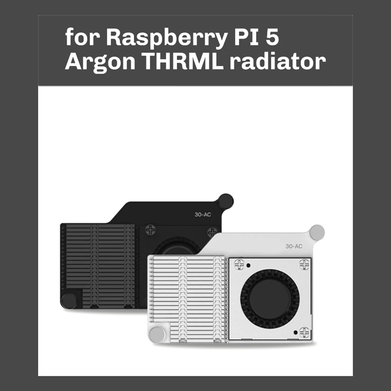 For Raspberry Pi 5 Argon 30Mm Active Cooler PWM Fan, Passive Cooling Aluminum Fins Radiator,Efficient Heat Dissipation