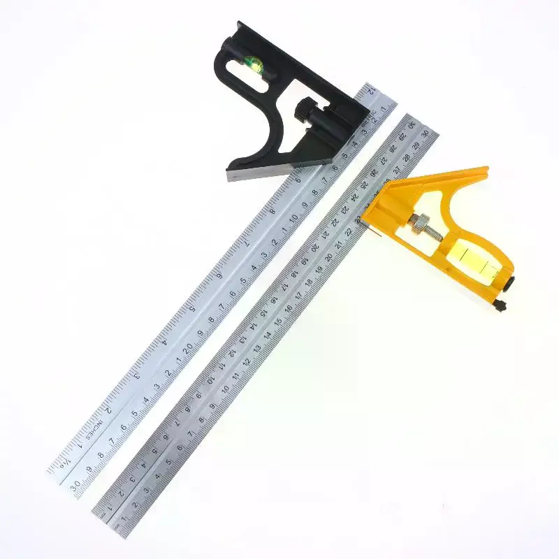 1Pcs Multifunctional 300MM Adjustable Angle Ruler 12