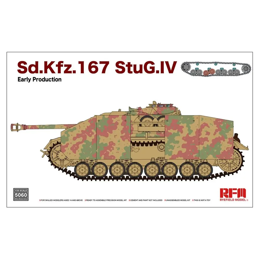 

РЕФЕЙАЛЬНАЯ МОДЕЛЬ RFM RM-5060 1/35 Sd.Kfz.167 StuG.IV Раннее производство - Комплект масштабной модели