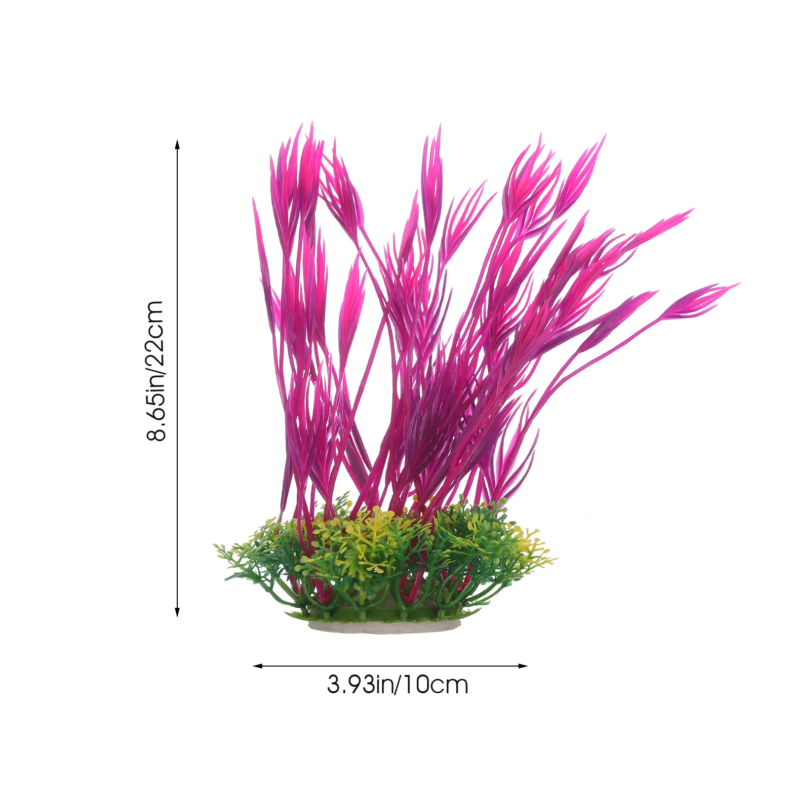 

2Pcs Aquarium Plant Fake Grass Decoration Delicate Fish Tank Supplies Small Desktop Plants for Home Office Wedding Gift