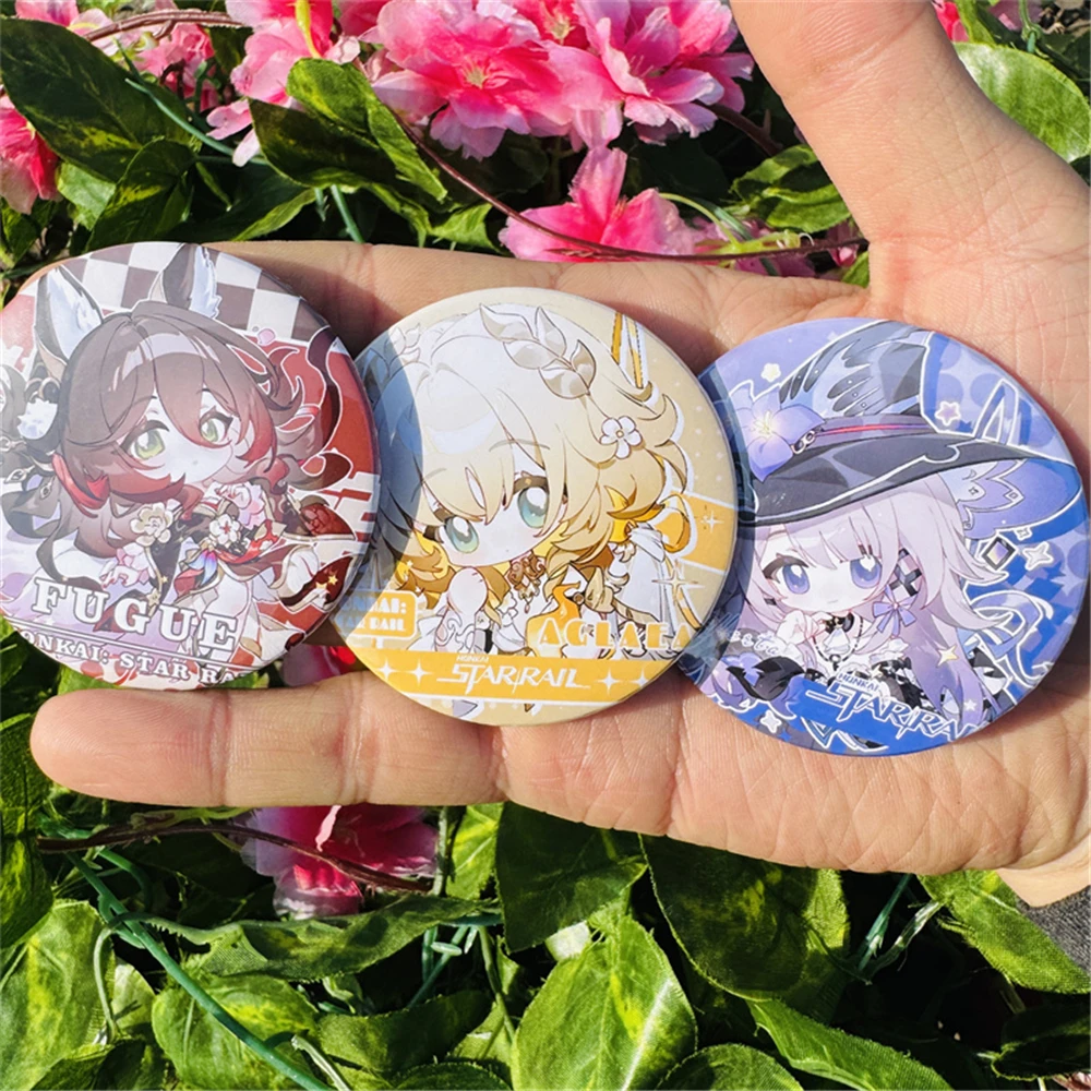 Gra Honkai: Star Rail Tingyun Fugue Rappa Herta Aglaea kostiumy Cosplay SPTE cynowana przypinka akcesoria wisiorek Prop