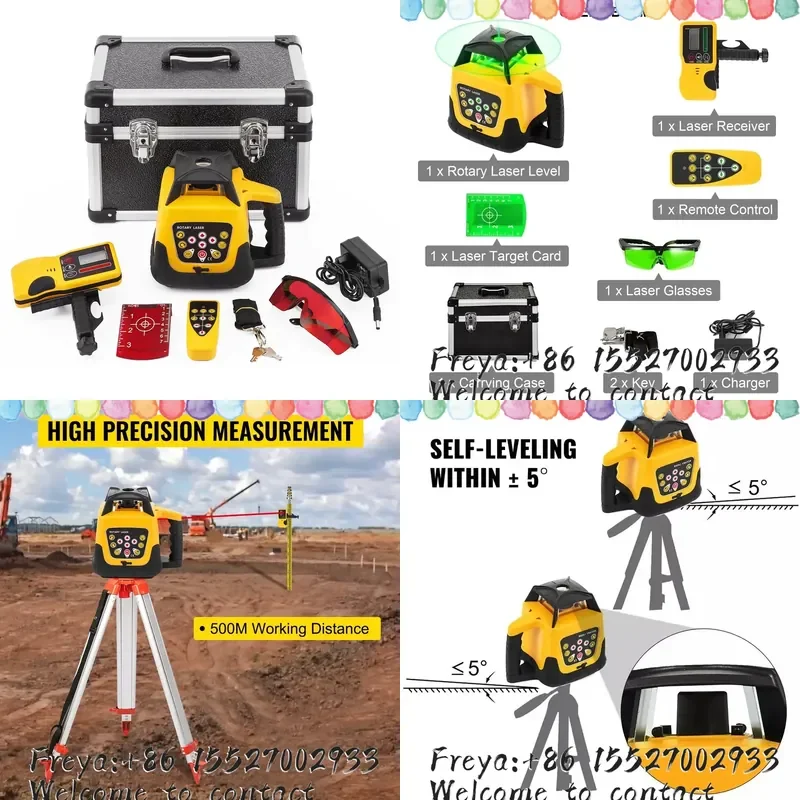 360 Horizontal Vertical Ultra Strong Green Level With Tripod Self-Leveling Scanning Measurement Construction Tool