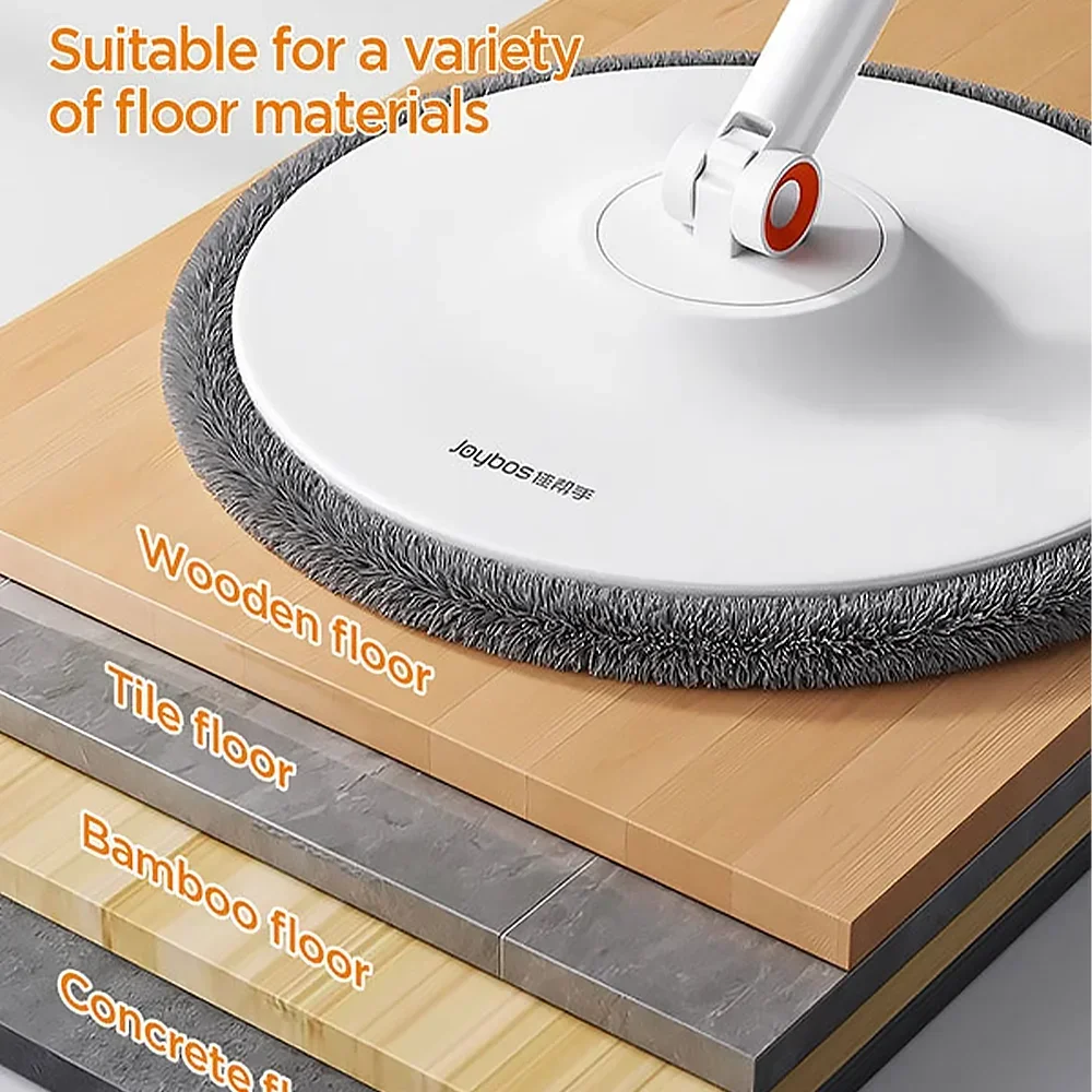 Joybos Clean Dirty Separation 360 Spin Mop Bucket Set and Wringer with Three Types Mop Heads mops clean floor