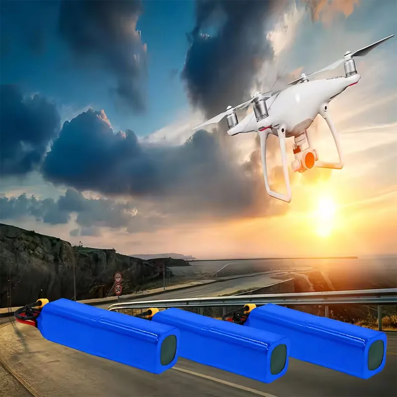 16.8V Li-ion Batterie 14.8V 7Ah 4S2P Haute Capacité UAV Rechargeable Pour Divers Avions RC Drone Quadrotor XH2.54-5P XT60