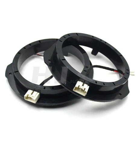 Imagen 2 del producto Adaptador de almohadilla para altavoz de coche, soporte de arandela, anillo Base, subwoofer, montaje de Audio, almohadilla de bocina de graves de 6,5 pulgadas, enchufe especial para Ford Mazda, 2 uds.