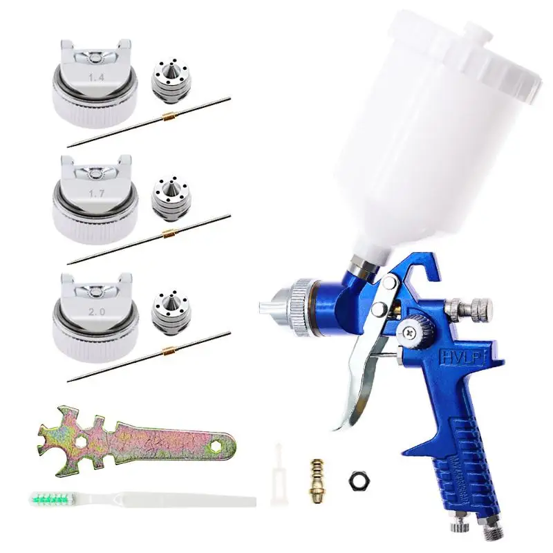 1,4/1,7/2,0 mm Pneumatikwerkzeug-Zubehör-Düsen-Set für HVLP-Spritzpistole H-827 – Detail 1