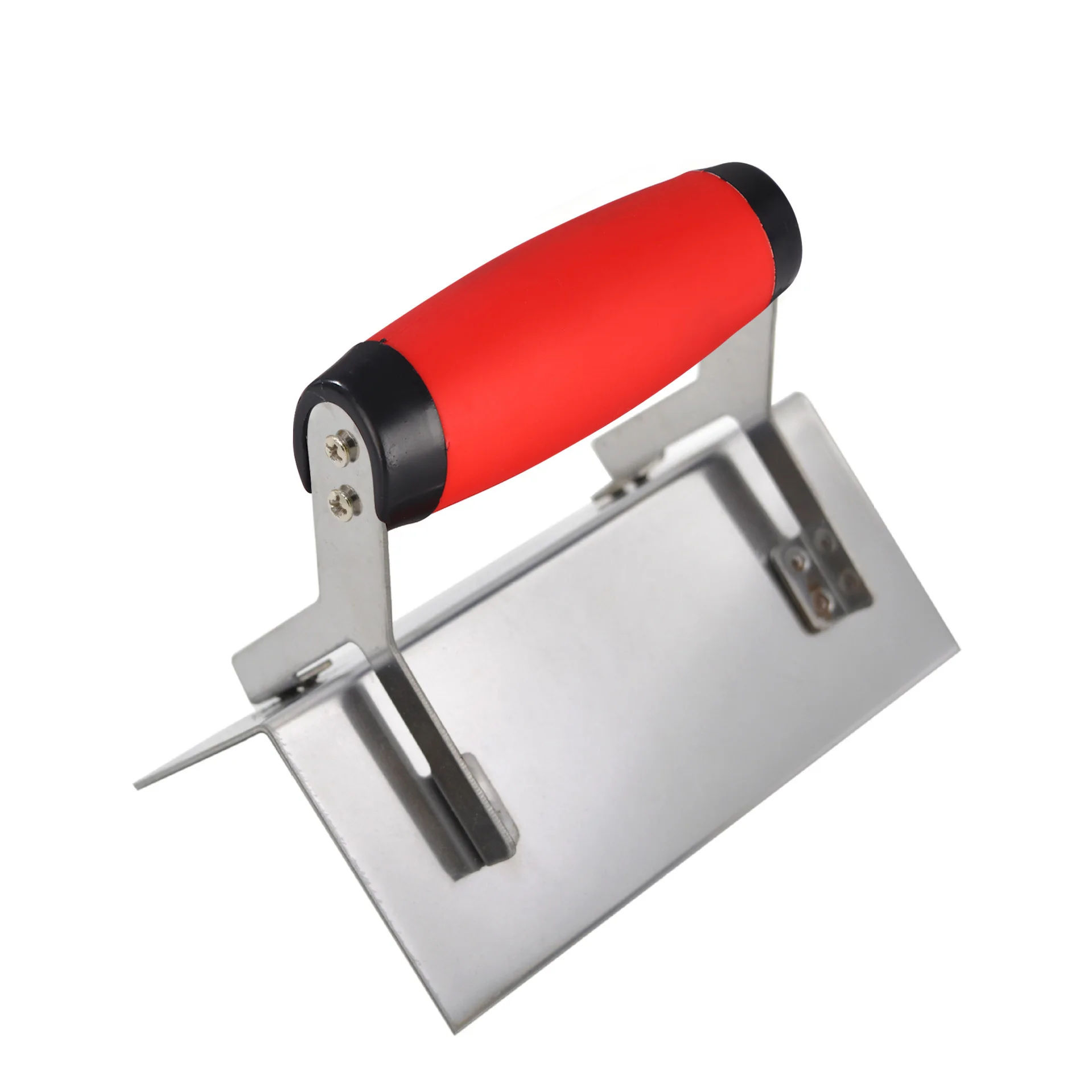 1 Pcs Corner Trowel For Drywall Plastering Stainless Steel Rubber Handle Shaping Finishing Tool