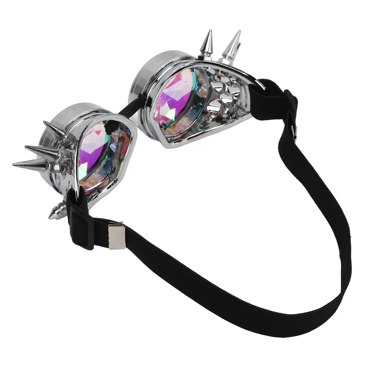 Steampunk Kaleidoscope Goggles - Retro Rave Glasses for halloween & Festivals