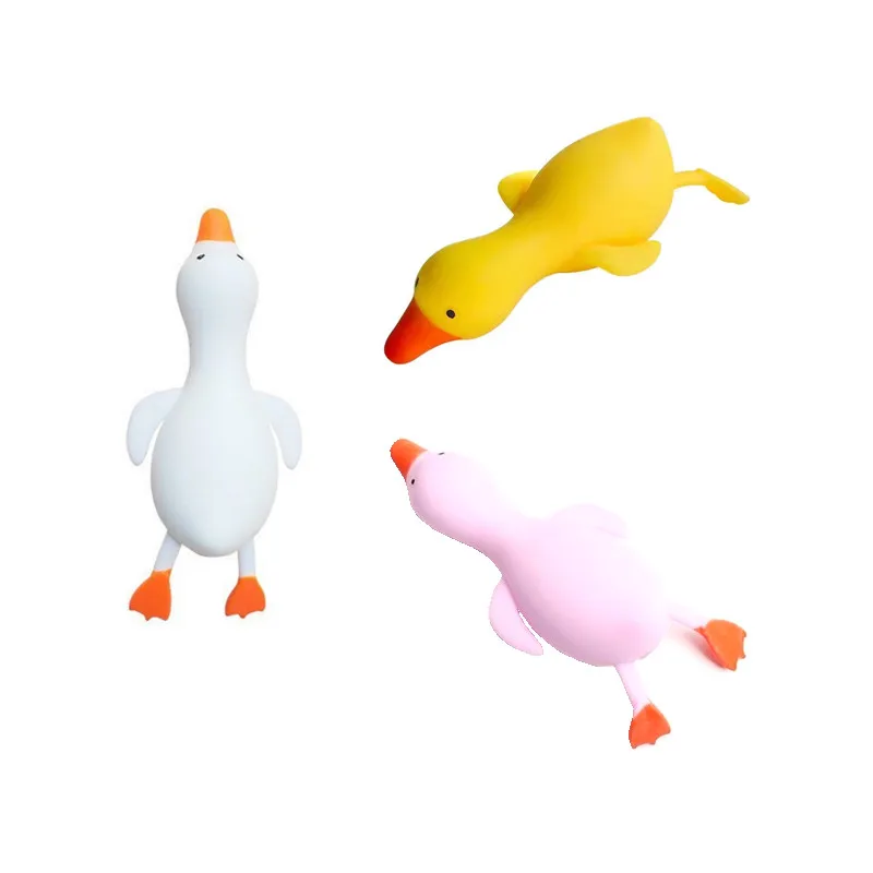 Creative Cartoon Simulation Rebound Duckling Finger Decompression Environmental Protection TPR Material Gift Small Ornaments