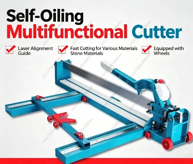 Tile Cutter Push Knife, Manual Push Knife High Precision 800 1000 1200 All Steel Push Knife with Laser