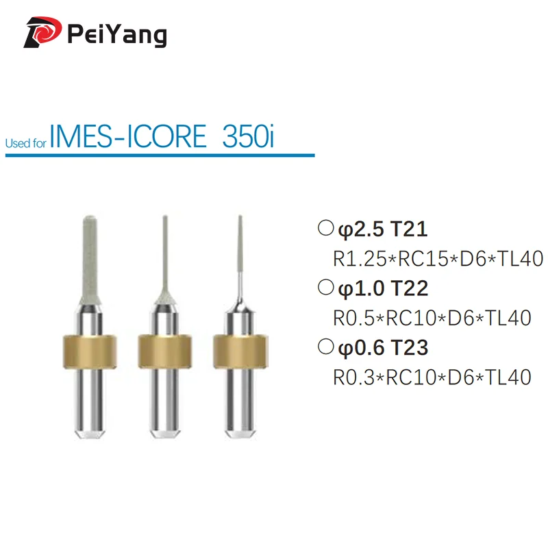 

Imes Icore Glass Ceramic Milling Cutter 350i 650i T23 T22 T21 Bur Milling Tools for Lithium Disilicate Glass Ceramic Drill
