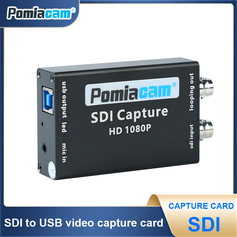 SDI To USB Adapter Converter 1080P SDI To USB Video Capture Card UVC  SDI Input and USB Output To The Computer  Plug-and-play