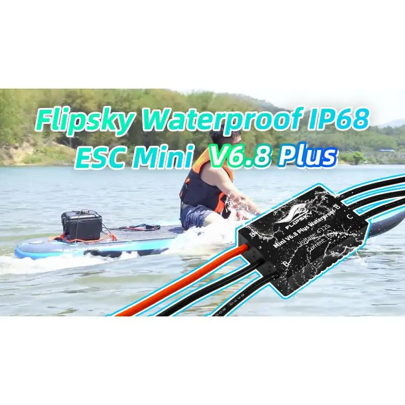 

Водонепроницаемый мини-контроллер скорости Flipsky IP68 FSESC6.8+ 150A на базе VESC6 для гидрофойла и лодок