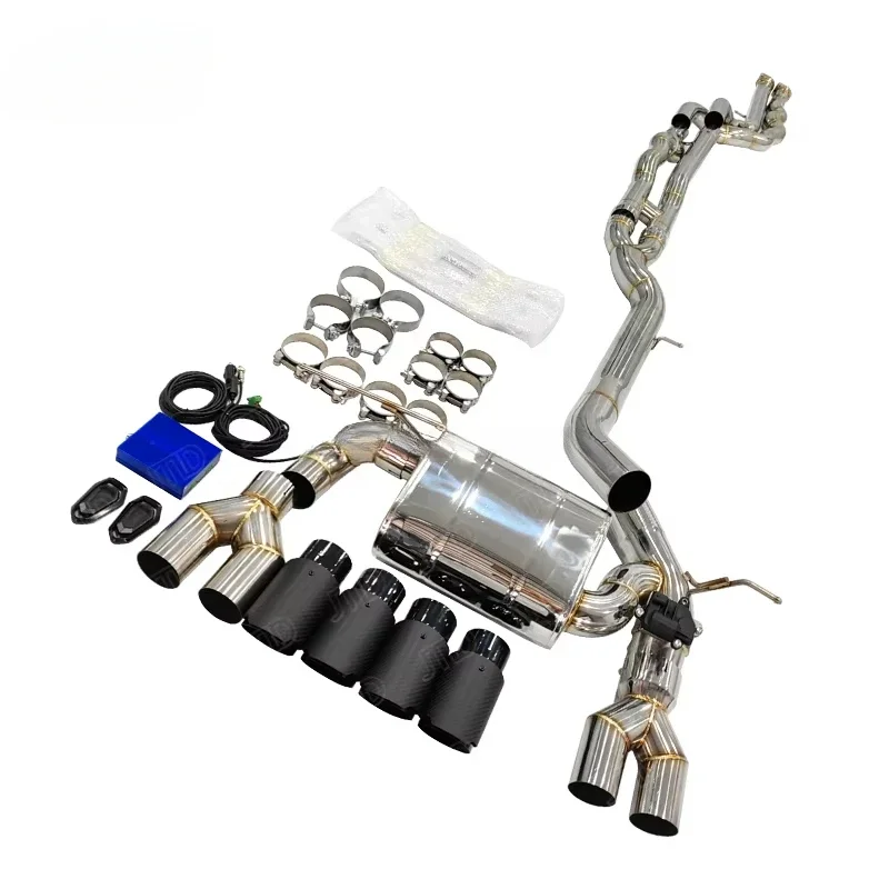 newest Design Exhaust Valved midpipe catback For M3 M4 F80 F82 S55 Equal Length Mid Pipe Ealvetronic Exhaust System