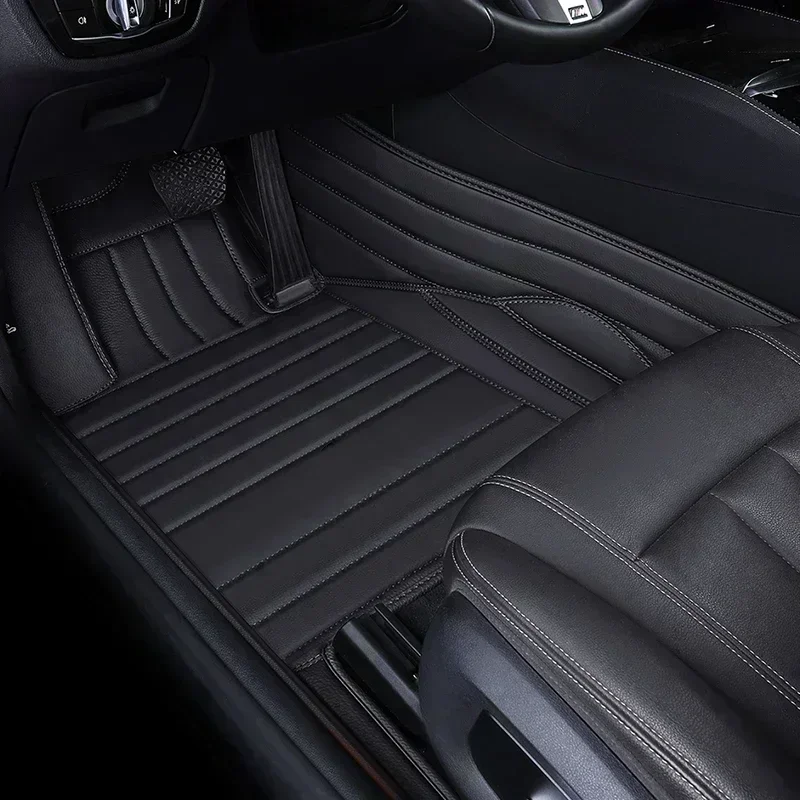 Custom 5D Large Stripes Car Floor Mats Full Coverage 7-Seat SUV Fitment 2006-2023