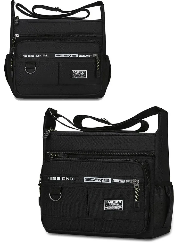 Herren-Umhängetasche, modische Aufbewahrungstasche, Schultertaschen für Business und Freizeit, Damen-Crossbody-Tasche, Herren-Umhängetasche – Detail 12