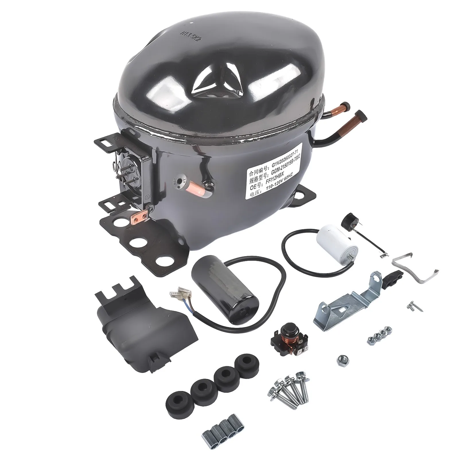 AP02 Hermetic Refrigeration Compressor Fits for R-134A 115V 1/3 HP FFI12HBX NF11FX-2