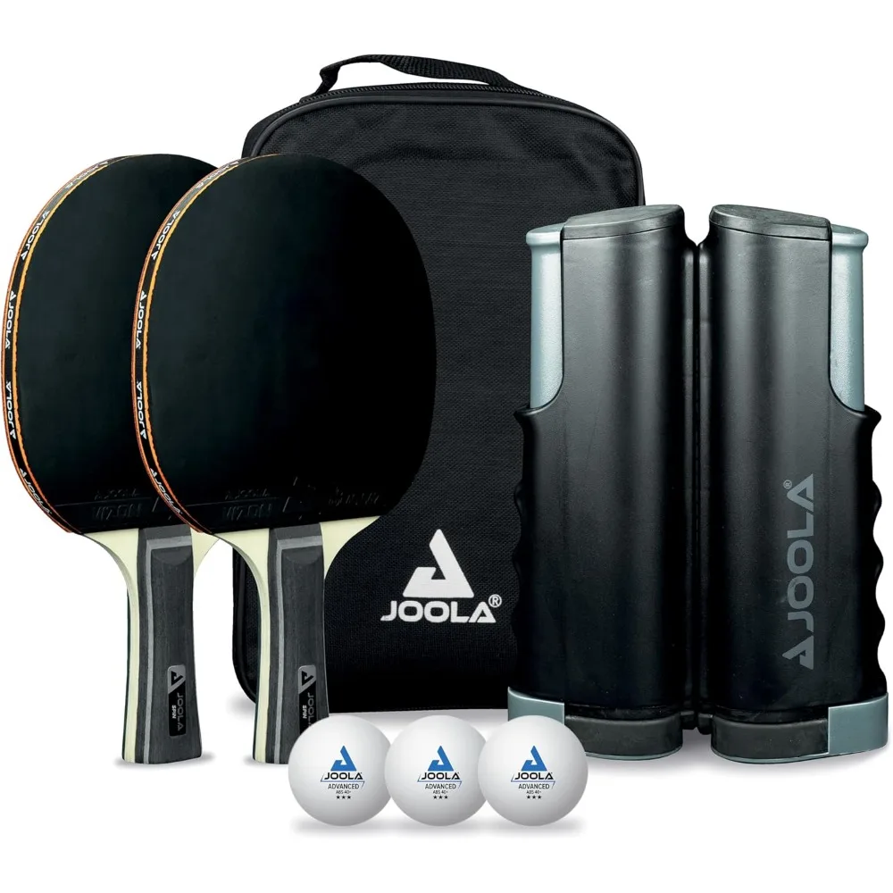 

Портативный набор сеток для настольного тенниса для универсального использования — выдвижная до 5,75 футов и надежные зажимы для столов толщиной до 2 дюймов.