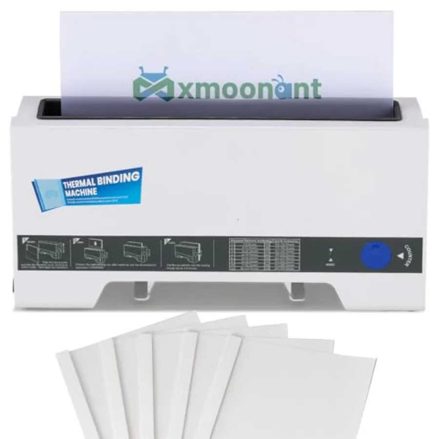 

Thermal Binding Machine for Offices Schools Home Projects, Plastic Cover, Black, Binds up to 320 A4/A5 Sheets with Cooling Posi