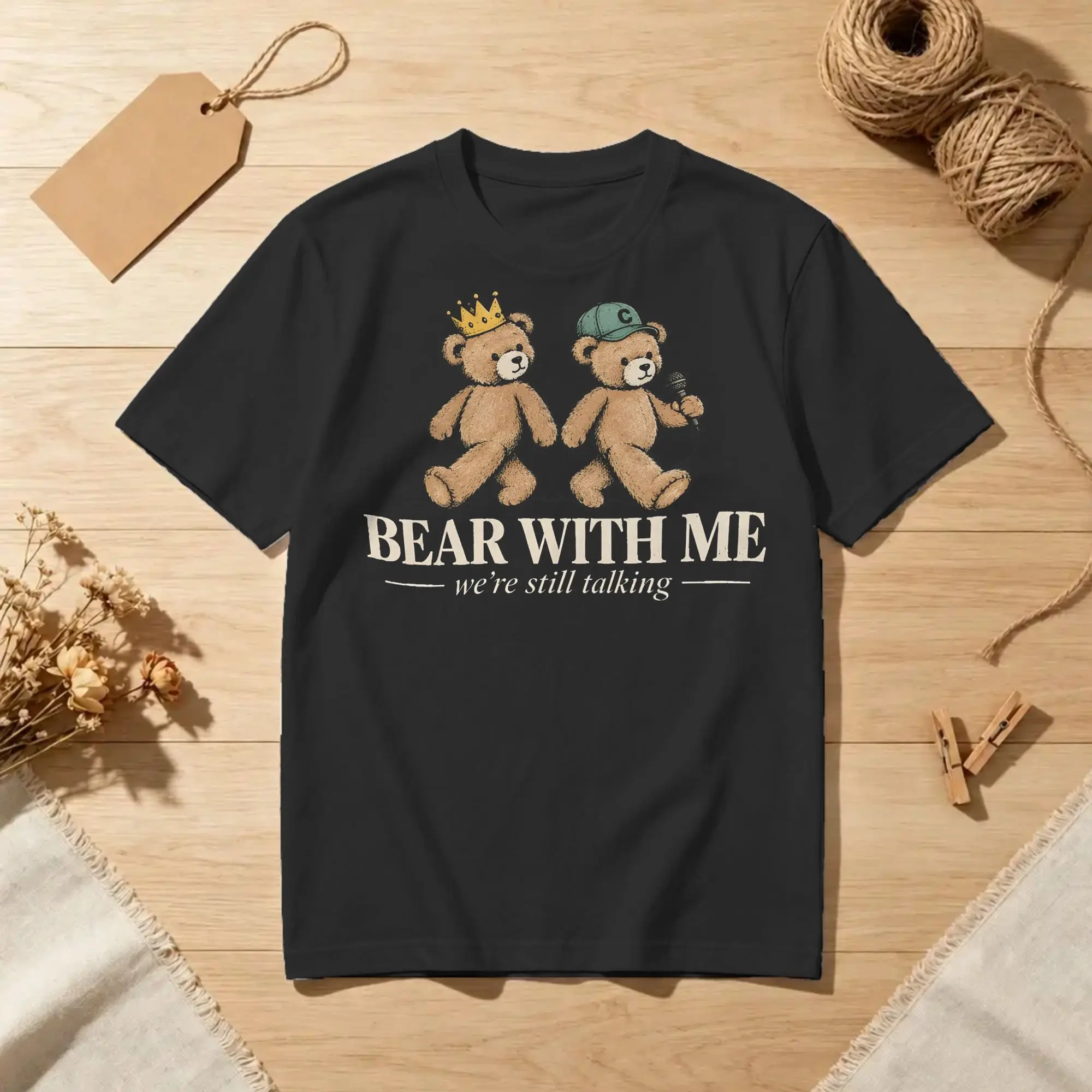 Bncmap Bear Brooke & Connor for Men Women T Shirts  Casual Tees Short Sleeve Round Collar T-Shirt Pure Cotton Birthday Gift Tops