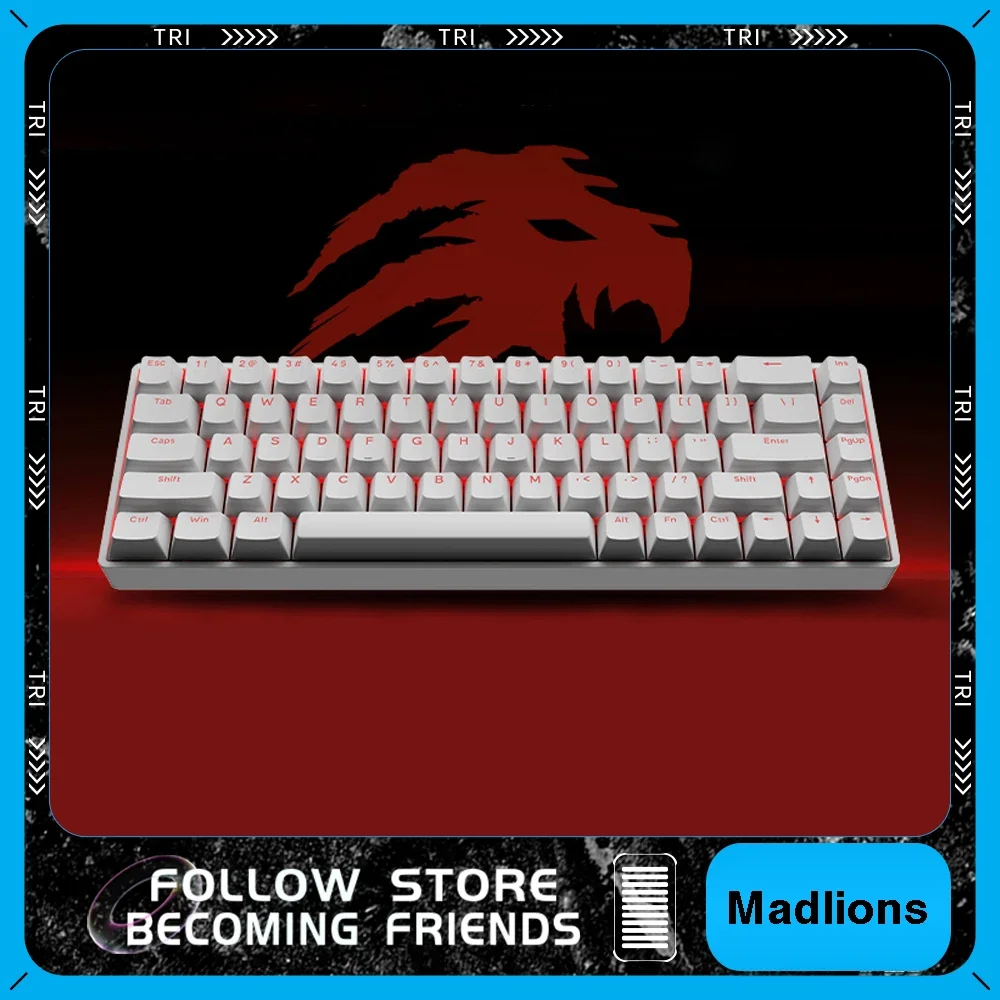 MADLIONS FIRE68 Magnetic Switch Keyboard 8K Quick Trigger GATERON OEM Jade Magnetic Switch Full Key Hot Swappable Gaming Keyset