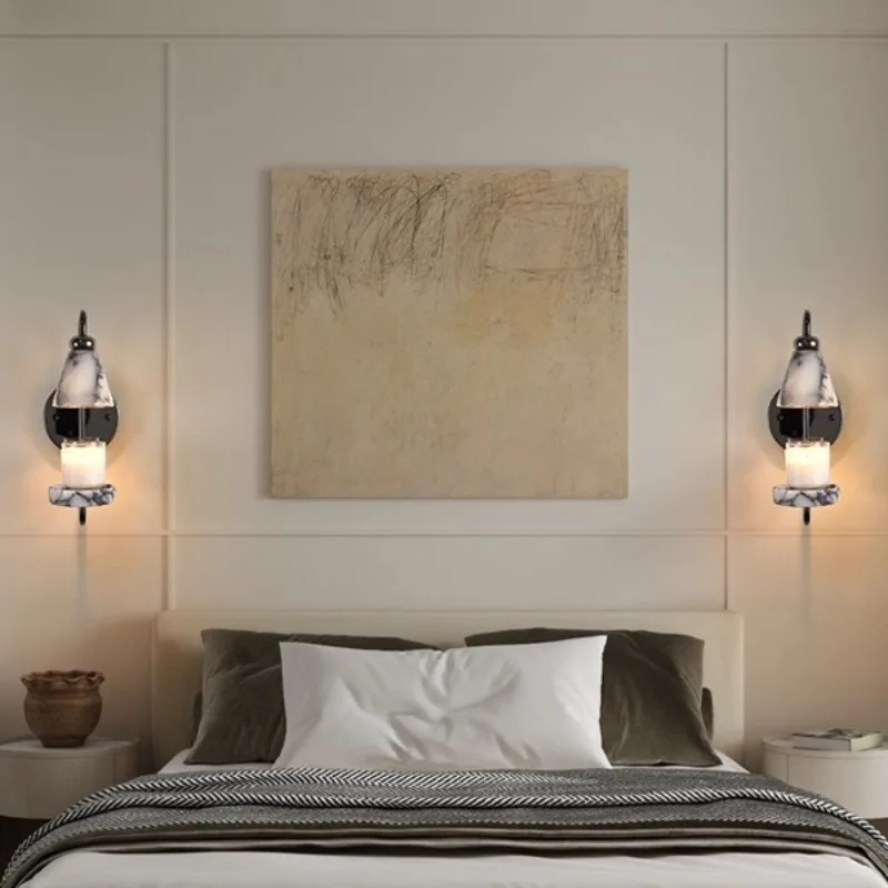 Homestay Aromatherapy Candle Wall Lamp,Luxury Glass Style, Glass & Metal