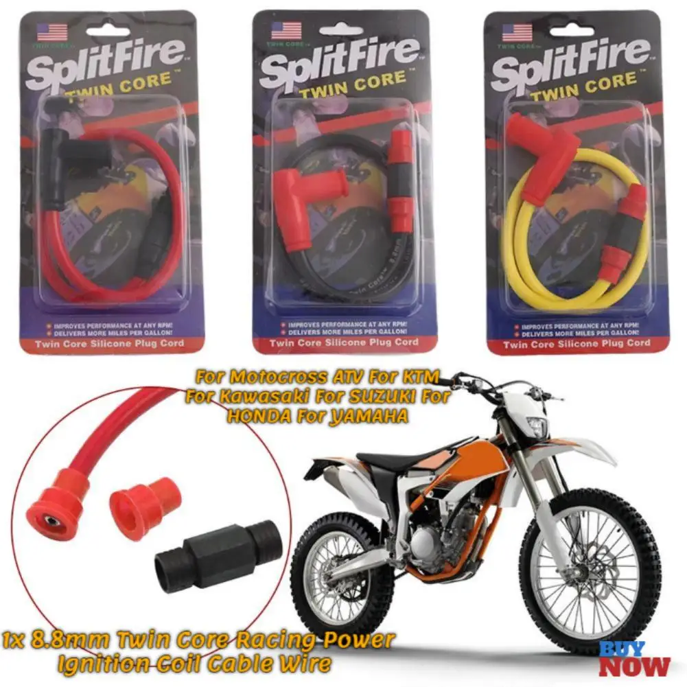 

Universal Motorcycle Ignition Coil Spark Plug Power Cable For Dirt Bike Go Kart ATV Scooter Moped For Yamaha Kawasaki