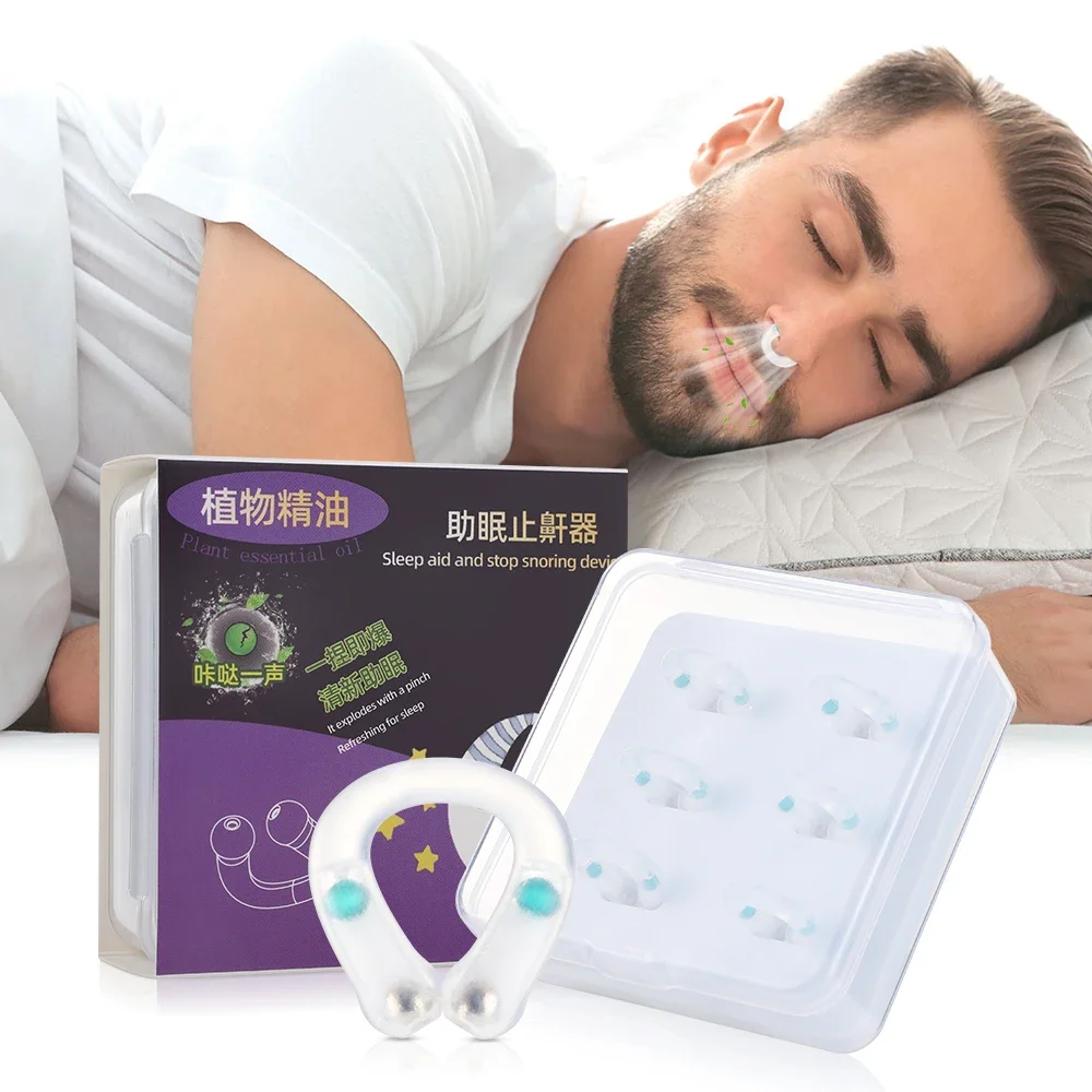 

Anti Snoring Device Snore Prevention Gadget Silicone Magnetic Nose Clips Sleep Tray Sleeping Aid Apnea Guard Night Device