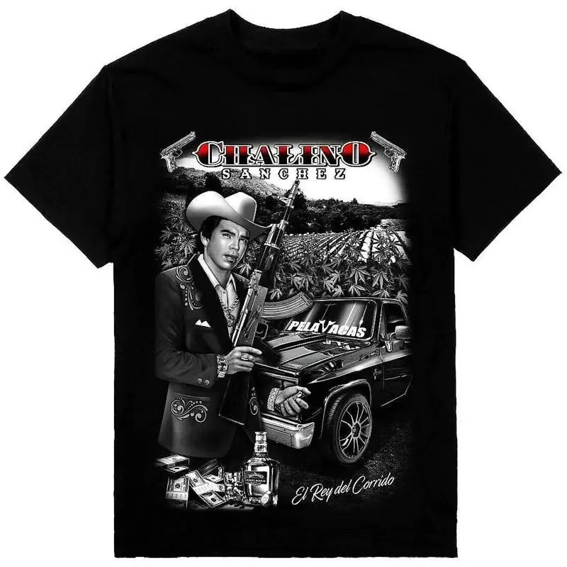 Sale Chalino S Nchez Cotton Black 2345Xl T Shirt