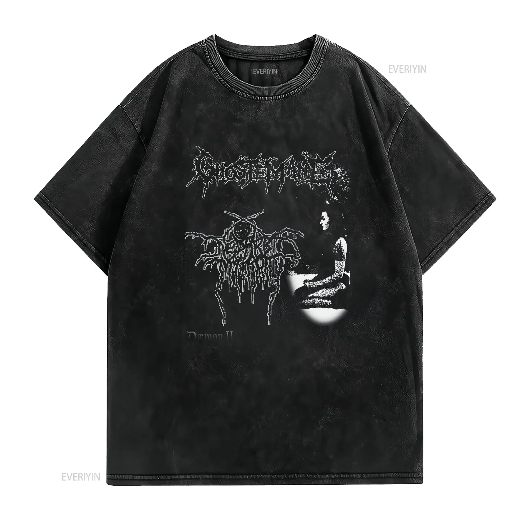 Ghostemane Daemon 2 Album T Shirt Trap Metal Alternative Rap Merch for  vintage Washed Comfortable Casual Versatile