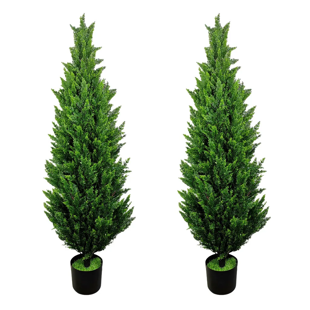 

Simulation plant cypress tree simulation pine cypress tree bonsai Christmas tree ornament Amazon hot-selling simulation cypress