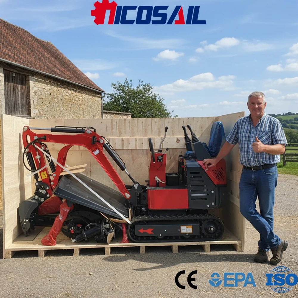 

1.2 Ton Hydraulic Mini Digger CE Certified Euro 5 Kubota Engine Crawler Excavator Compact For Farm Garden Construction Works