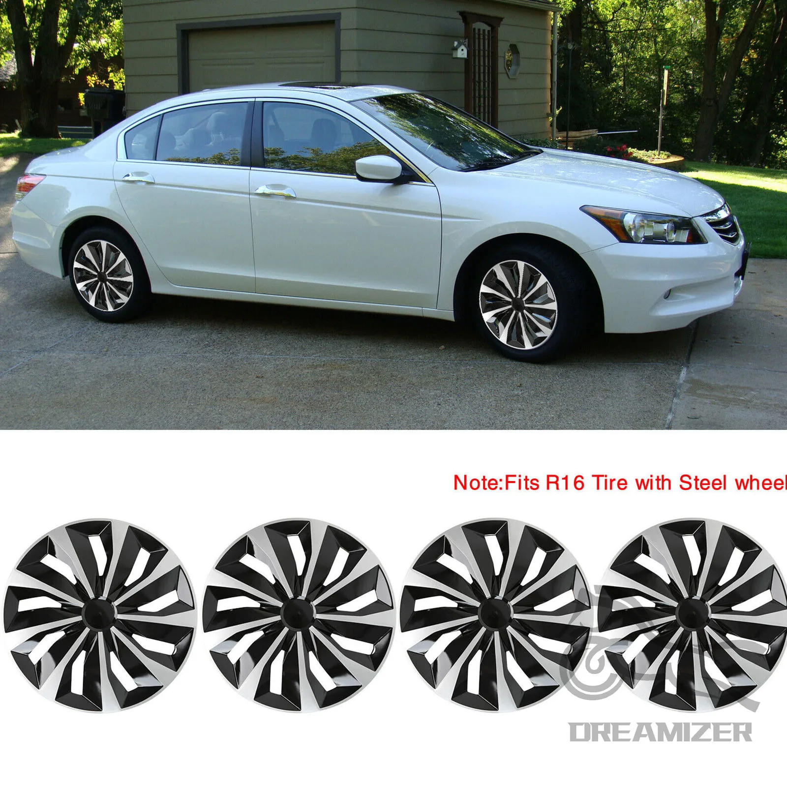 4PCS 15/16 Inch Universal Hub Caps For Toyota/Ford/ KIA/Honda/Volkswagen VW Replacement Wheel HubCap Full Rim Cover Accessories