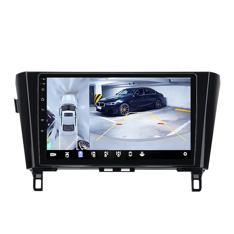 Radio samochodowe Junsun do Nissan Qashqai 2 J11 X-Trail Xtrail 3 T32 2013-2017, bezprzewodowy CarPlay, Android Auto, stereo 8-rdzeniowe, Plug&Play, jednostka główna 360 ° Kamera panoramiczna GPS — 2