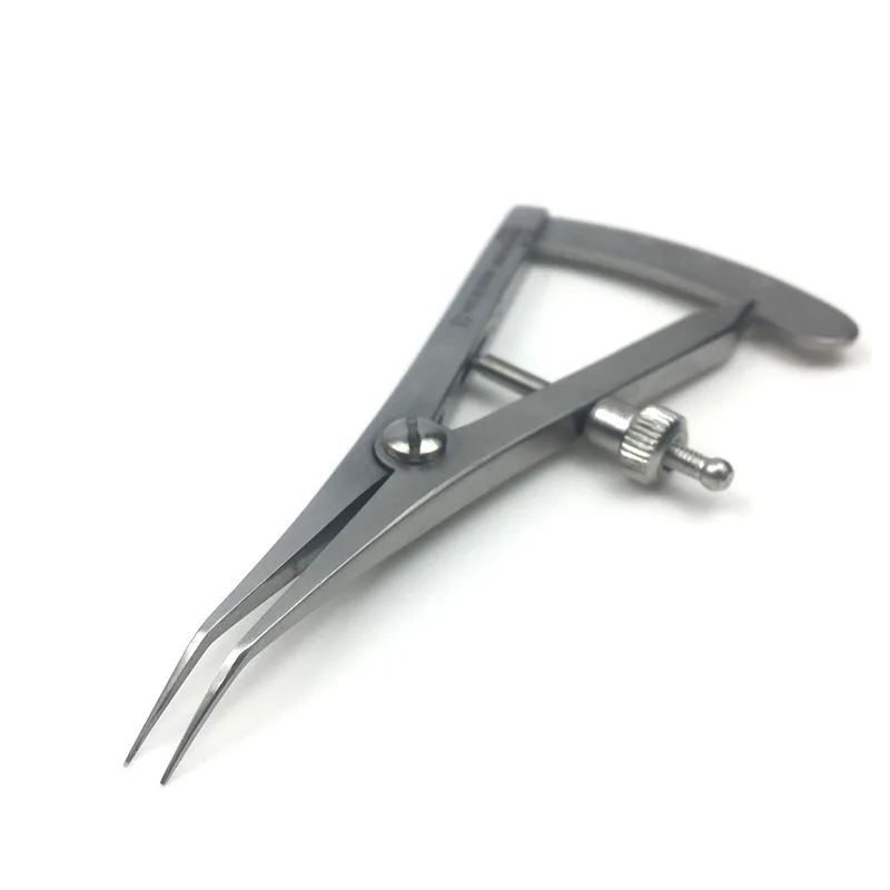 1Pcs Lab Planting Measuring Ruler, Measuring Caliper, CurvedStraight Head,StainlessSteel Planting Caliper S