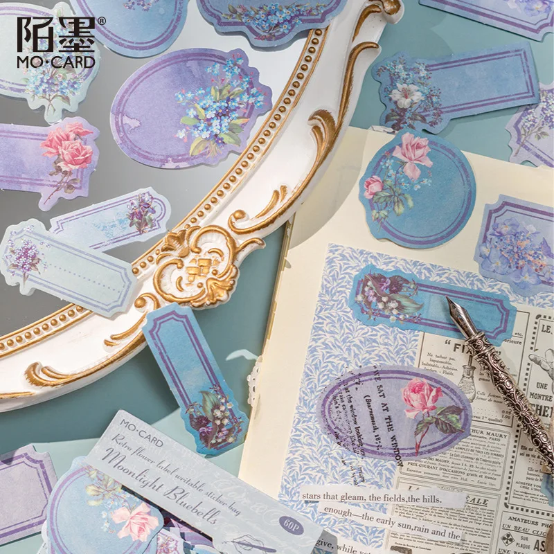 60 stücke Kawaii Schreibwaren Aufkleber garten label Junk Journal Tagebuch Planer Dekorative Handy Aufkleber Scrapbooking