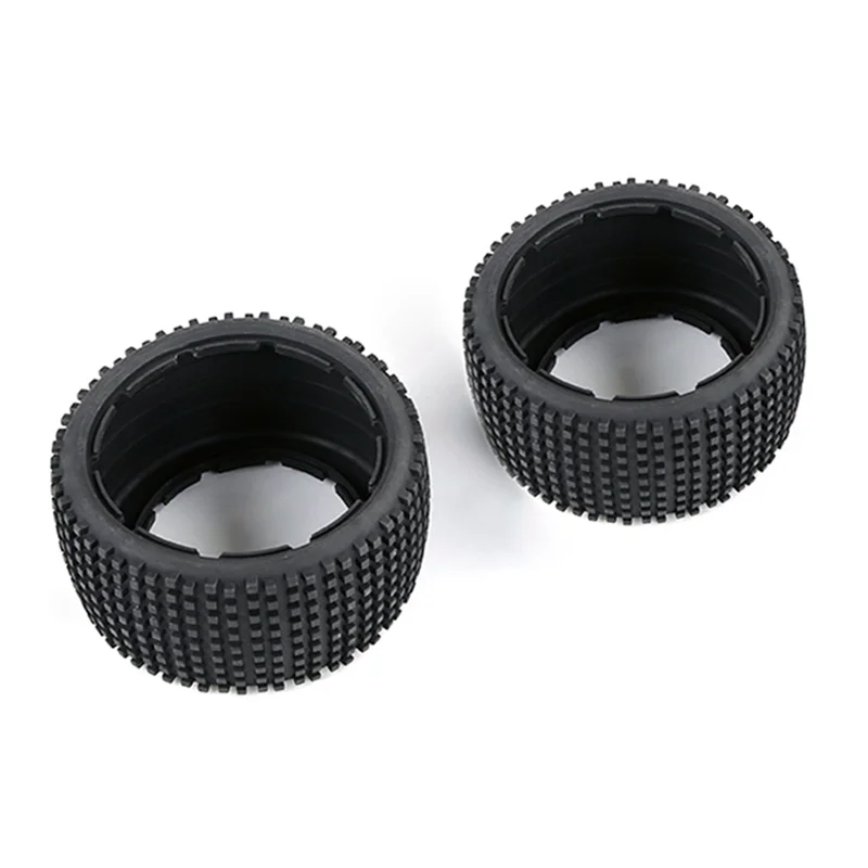 A63T-2X Off-Road Rear Tyres Thicken Skin Set For 1/5 HPI ROFUN BAHA ROVAN KM Baja 5B Truck Spare  Parts