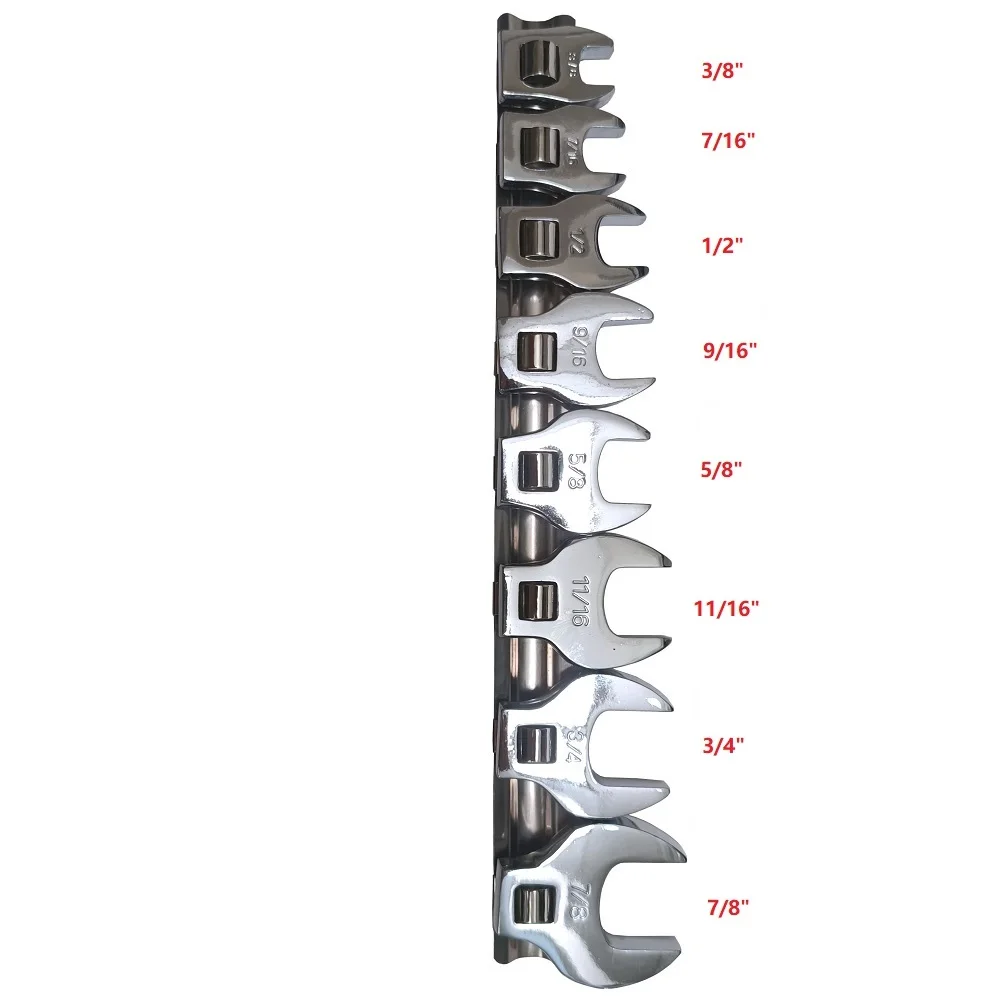 Imagem -05 - Drive Crow Foot Wrench Grupo Sae Cromado Pcs