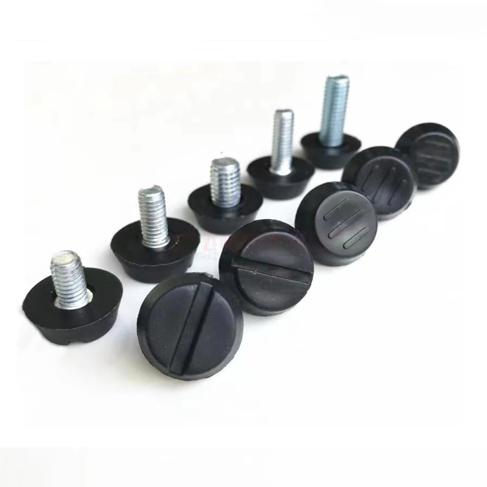 4/8Pcs Adjustable Steel Furniture Legs Table Chair Sofa Leg Leveler Glide Slide Pad M6 M8 Screw Bolt Metal Furniture Feet Level